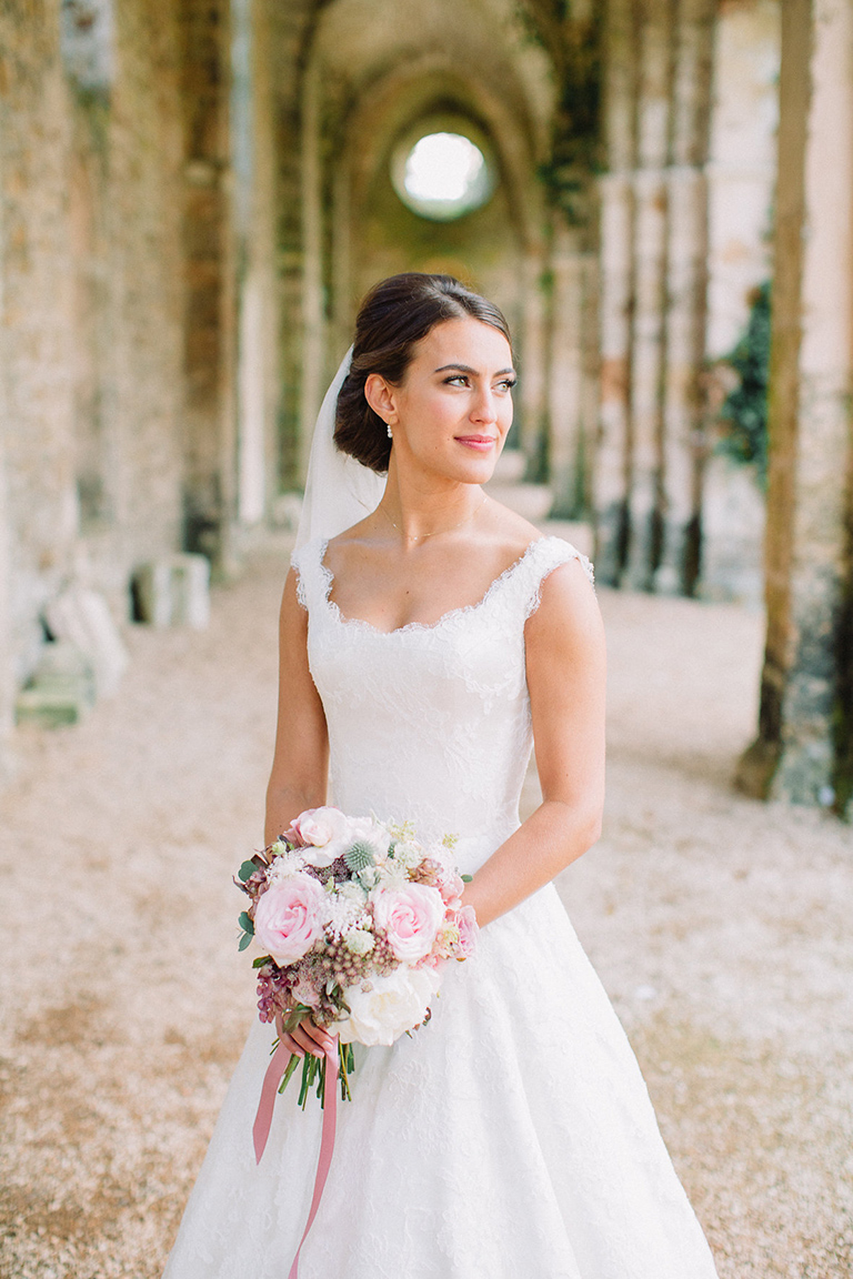 Elise's Wedding In A French Abbey