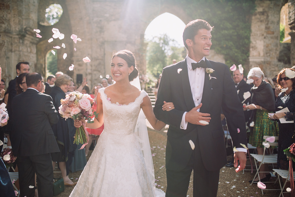 Elise's Wedding In A French Abbey