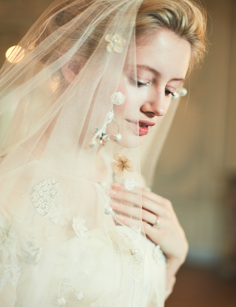 embellished bridal veils