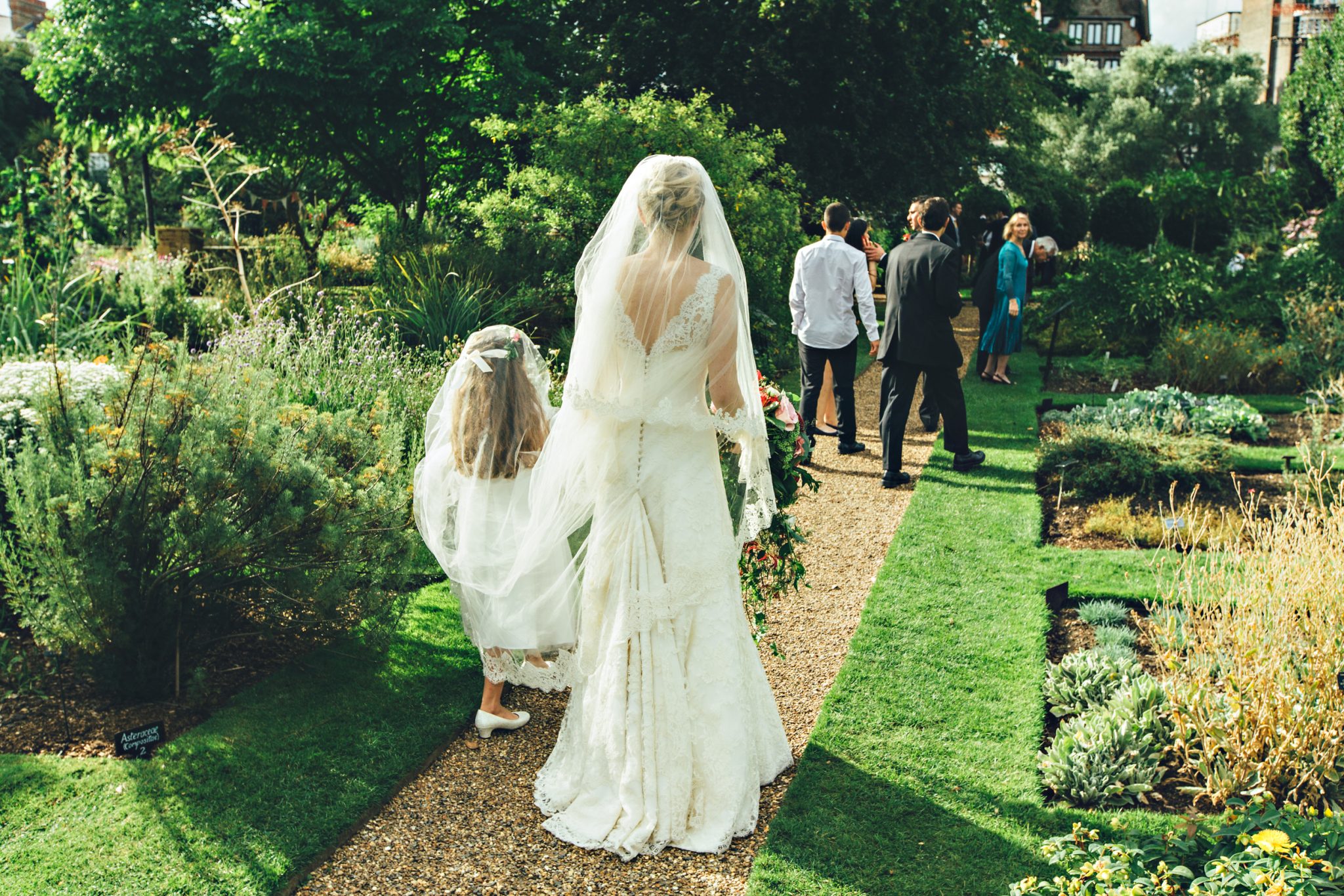 Phillipa Lepley lace wedding dress with bustle