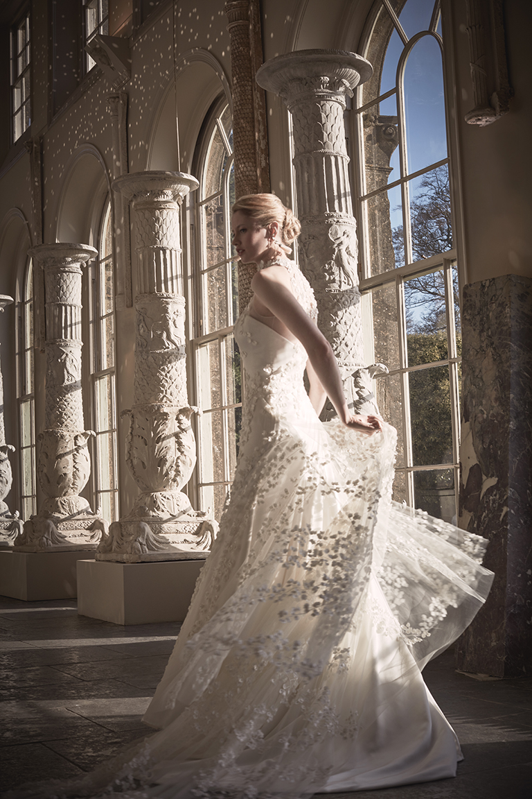 Phillipa Lepley Floral Wedding Gown London UK