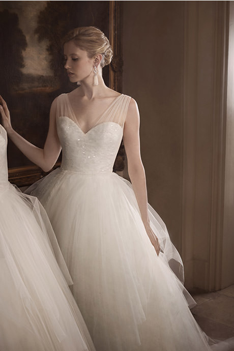 Phillipa Lepley Tulle Princess Ballgown Couture Wedding Dress London UK British Wedding Dress Designer London