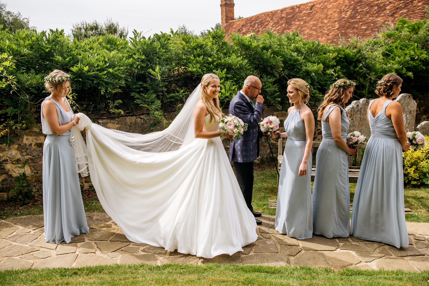 Amber s Wedding Dress With Satin Strapless Bodice And Billowing