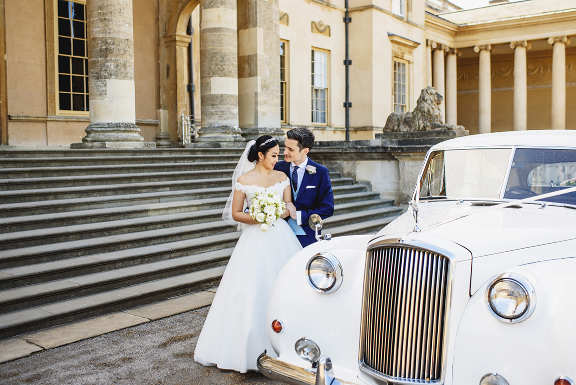 Phillipa Lepley Couture Wedding Dress London UK Beaded Bodice Tulle Straps Long Silk Veil