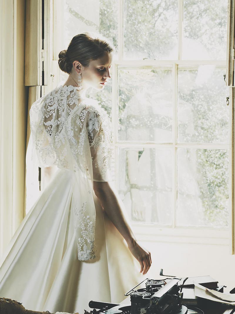 Nude Mesange Zibelene’ is a beautifully clean, ivory wedding dress by London wedding dress designer Phillipa Lepley