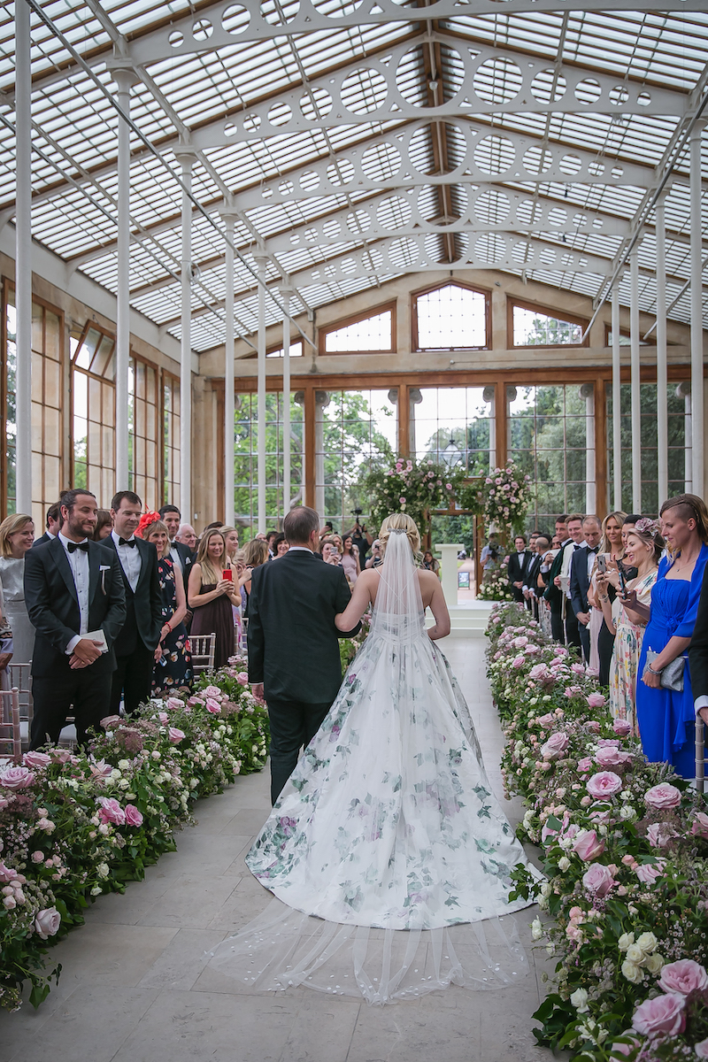 Bespoke wedding dress: TOULOUSE ROSE COUTURE WEDDING DRESS FOR A KEW GARDENS WEDDING