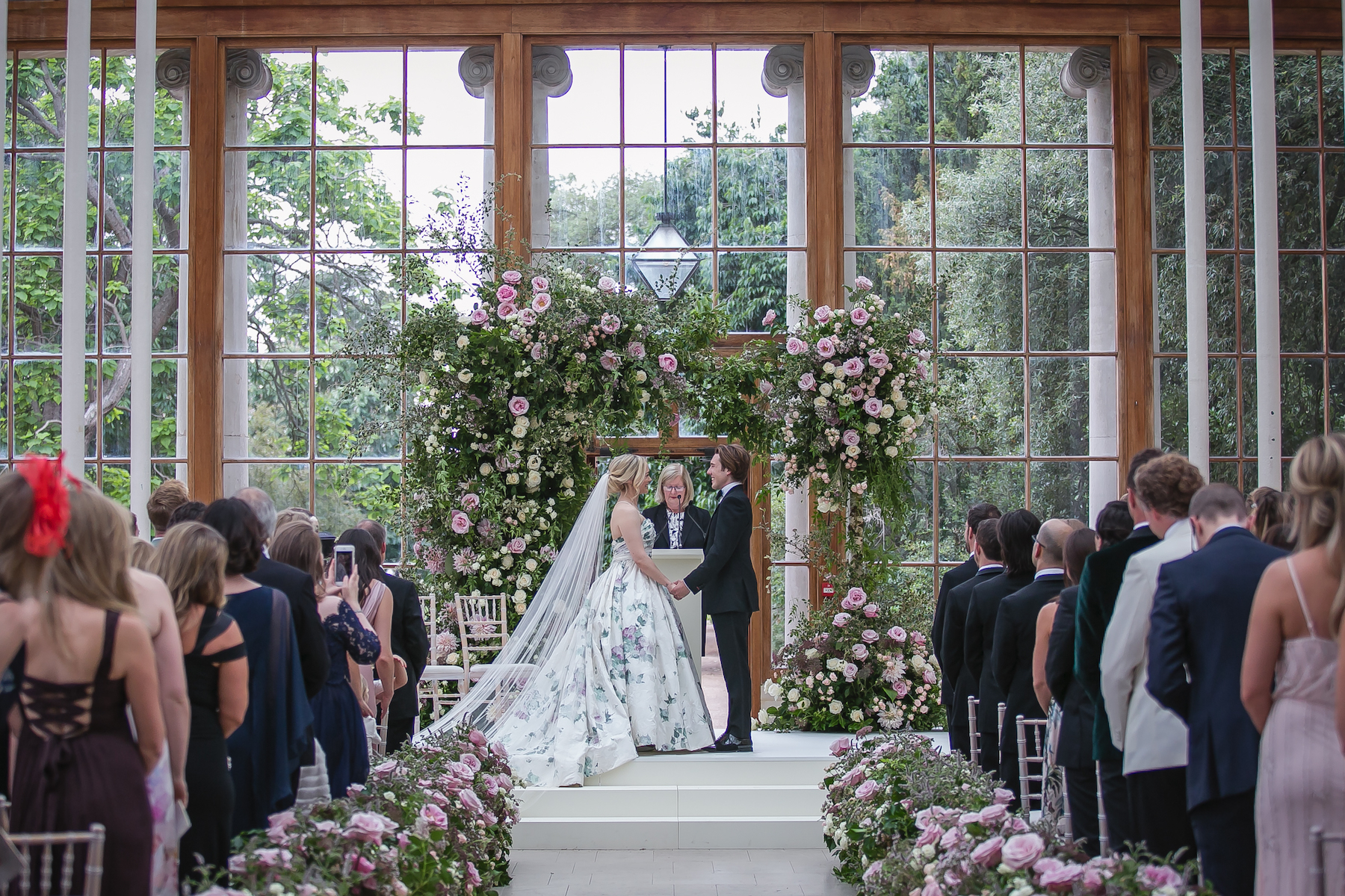 Bespoke wedding dress: TOULOUSE ROSE COUTURE WEDDING DRESS FOR A KEW GARDENS WEDDING