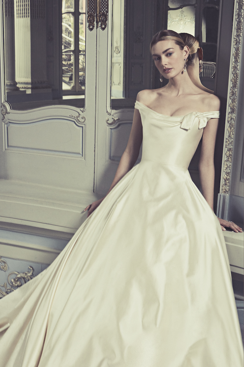 Couture Wedding Dress Vienna D collet Bow Phillipa Lepley