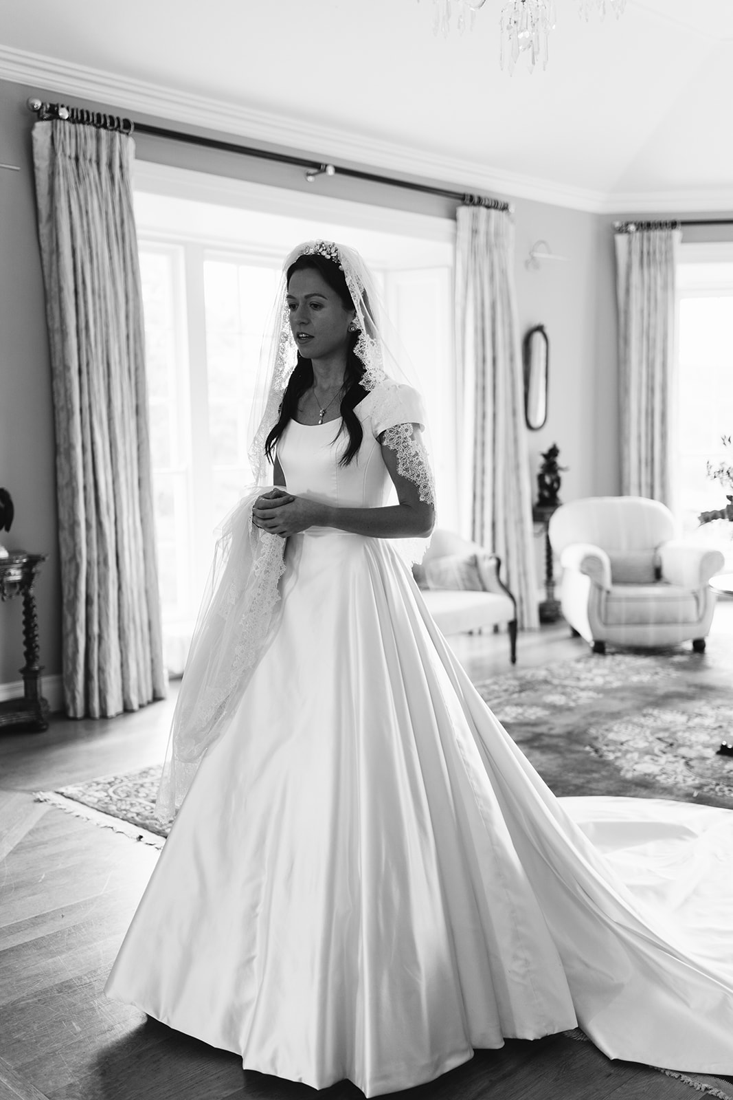 Real Bride Poppy s Duchess Satin Wedding Dress Phillipa Lepley