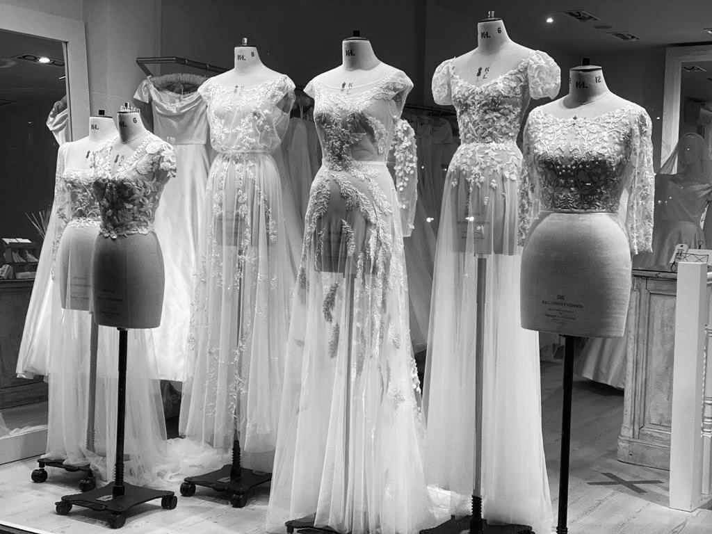 Wedding Dress Shop Window Transform Your Wedding Day Look With Overlays Phillipa Lepley Couture Wedding Dresses London